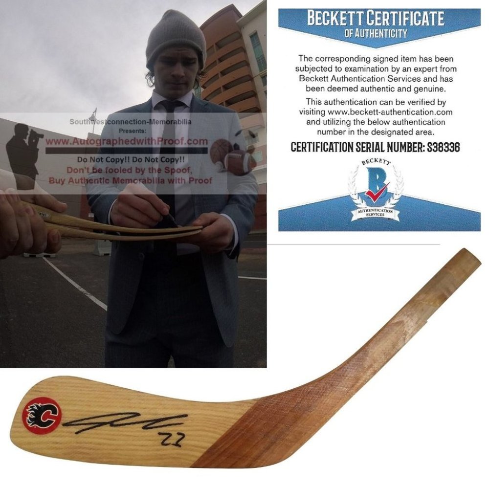 Sean Monahan Signed Calgary Flames Hockey Blade
